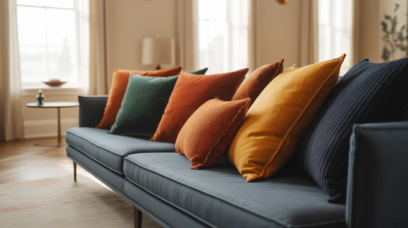 Add Throw Pillows to the Sofa