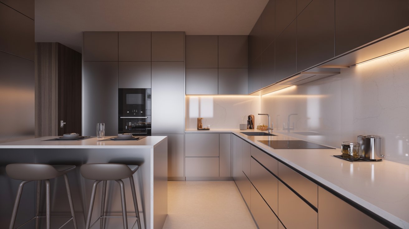 Opt for Luxury Compact Kitchen Designs