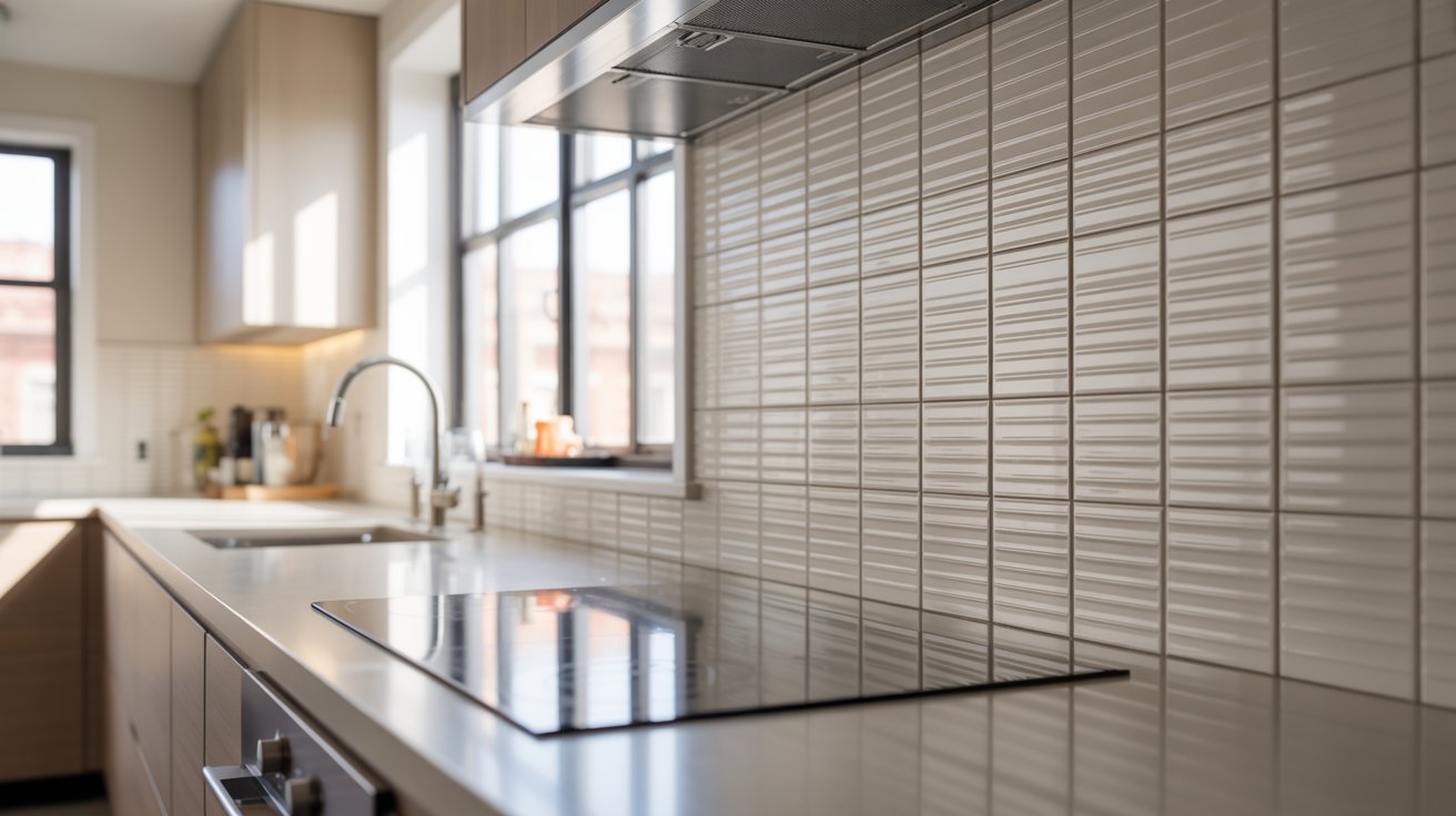 A kitchen featuring a sink beneath a window, allowing natural light to illuminate the space.
