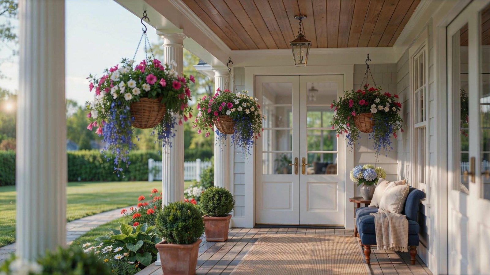 Classic Hanging Flower Baskets